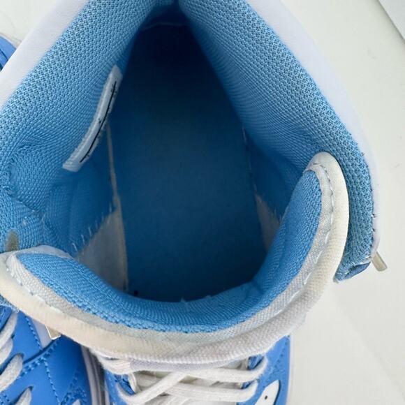 Air Jordan 1 Mid women retro UNC - 554724-106 Sz7 blue white distressed vibe - Picture 9 of 11